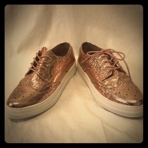 Rose gold sneakers